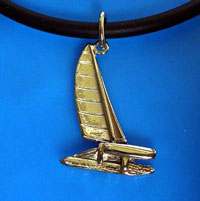 Krawattenhalter Katamaran